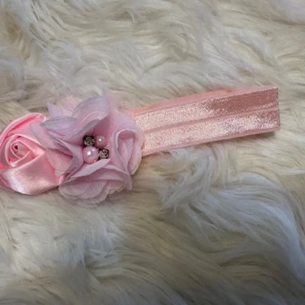Bundle (4) of Chiffon Flower on FOE Headband  HB8295   Handmade NWT Boutique